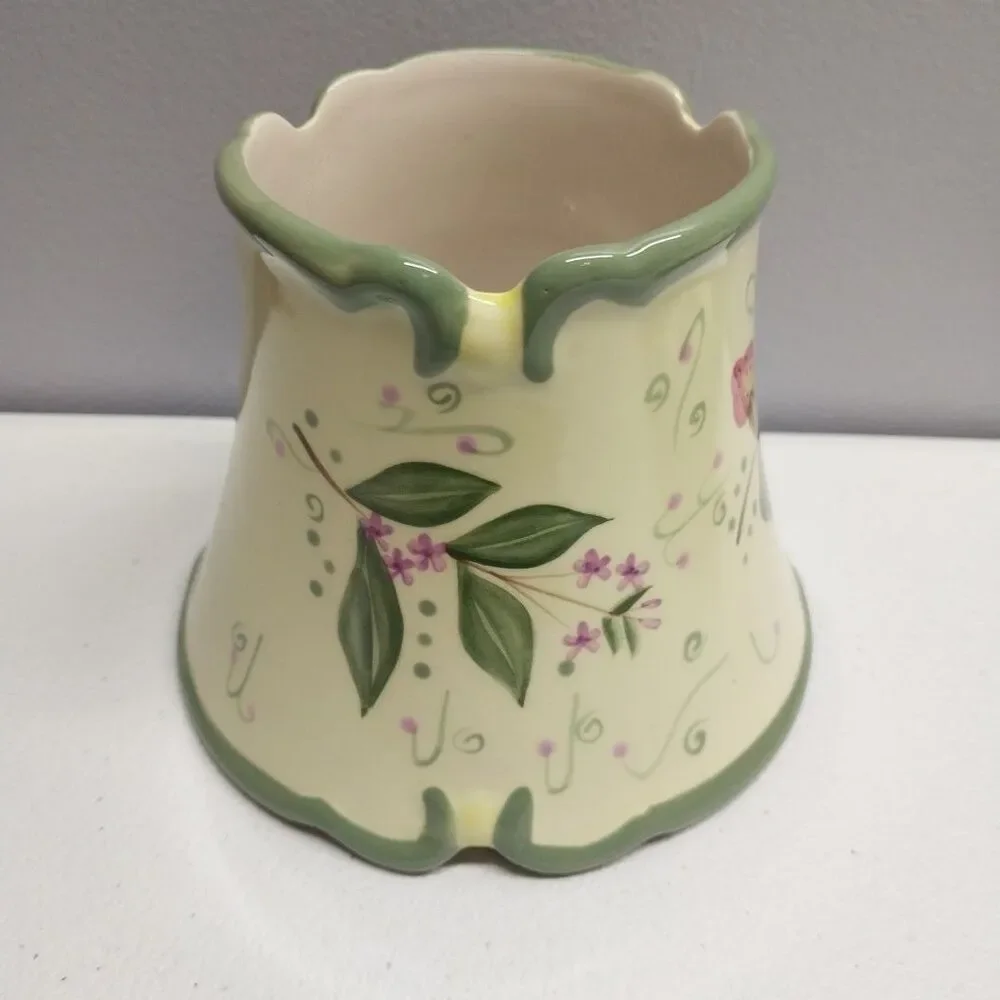 PartyLite Strawberry Fields Candle Shade Plate Small Jar Topper Retired P8098 - Picture 4 of 12